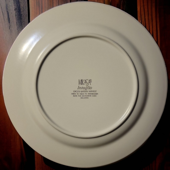 1 Vtg 90s Mikasa GARDEN HARVEST Intaglio #CAC29 Dinner Plate Oven - Picture 2 of 3